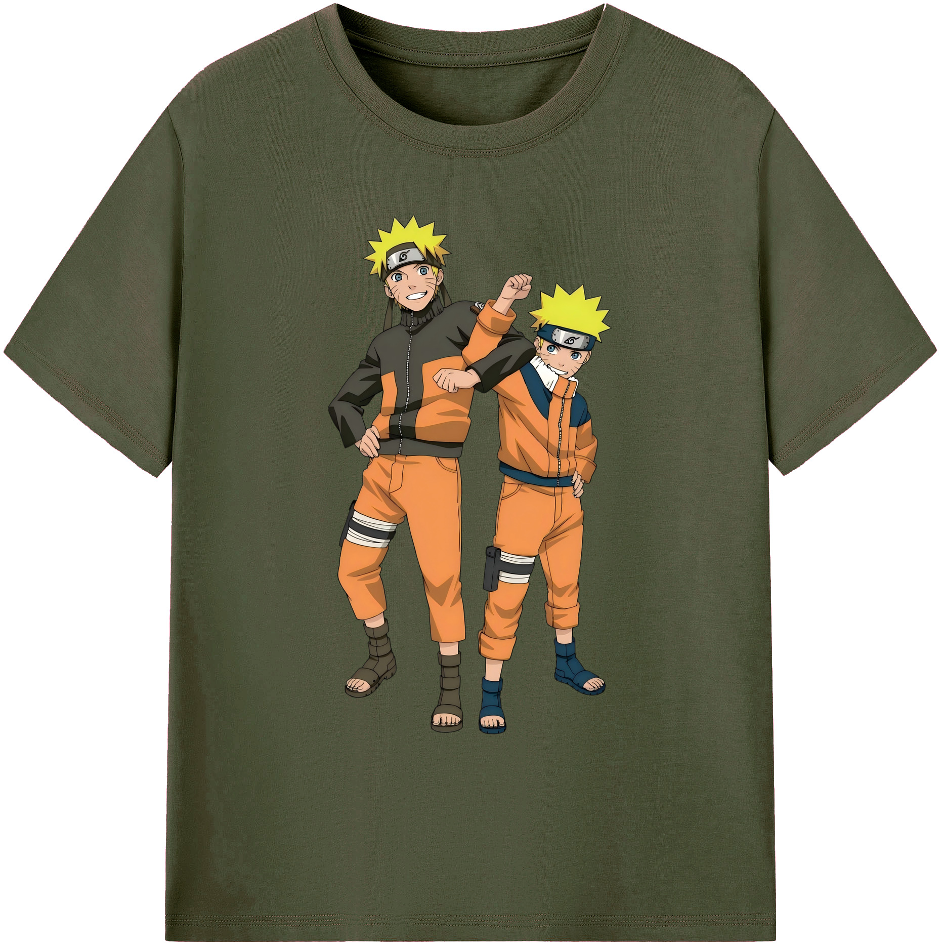 （画像用） NARUTO -ナルト- うずまき ナルト Uzumaki Naruto 綿100％ メンズ半袖Tシャツ｜肌触りやわらか＆通気性